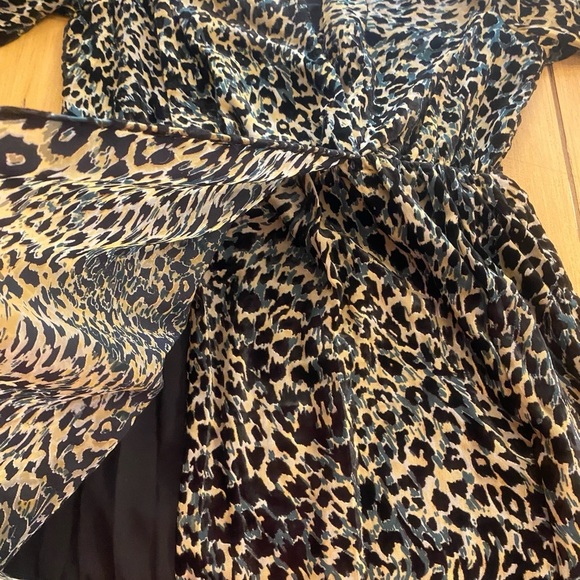 Women’s Maxi Long Sleeve Brown Black Cream Purple Dress New medium - Picture 15 of 16